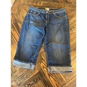 Earl Jean Jeans Capri Women 16P Y2K Grunge Thick Stitch Petite Western Cowgirl